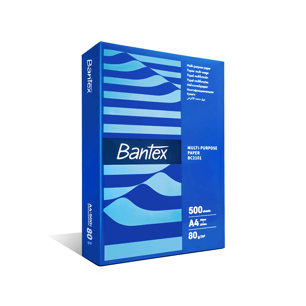 กระดาษถ่ายเอกสาร BANTEX BC2101-MX-01 A4 80แกรม 1รีม 500แผ่น